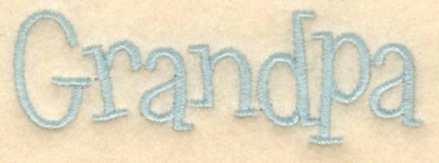 Picture of Grandpa Machine Embroidery Design