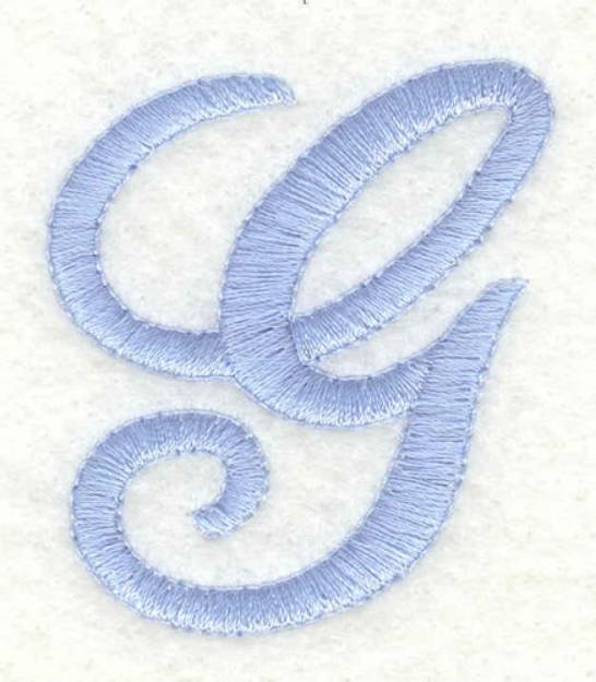 Picture of Fancy Font G Machine Embroidery Design