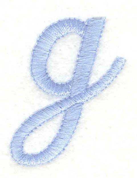 Picture of Lower Case Fancy g Machine Embroidery Design