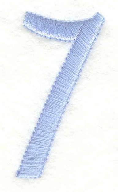 Picture of Number Seven Machine Embroidery Design