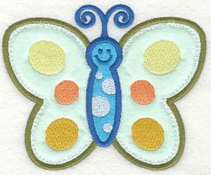 Picture of Smiling Butterfly Machine Embroidery Design