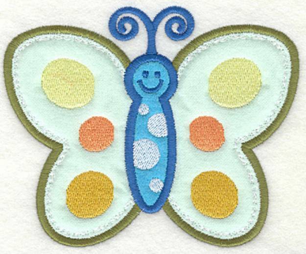 Picture of Smiling Butterfly Machine Embroidery Design