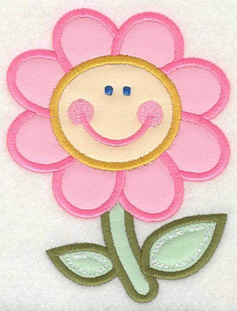 Picture of Happy Flower Machine Embroidery Design