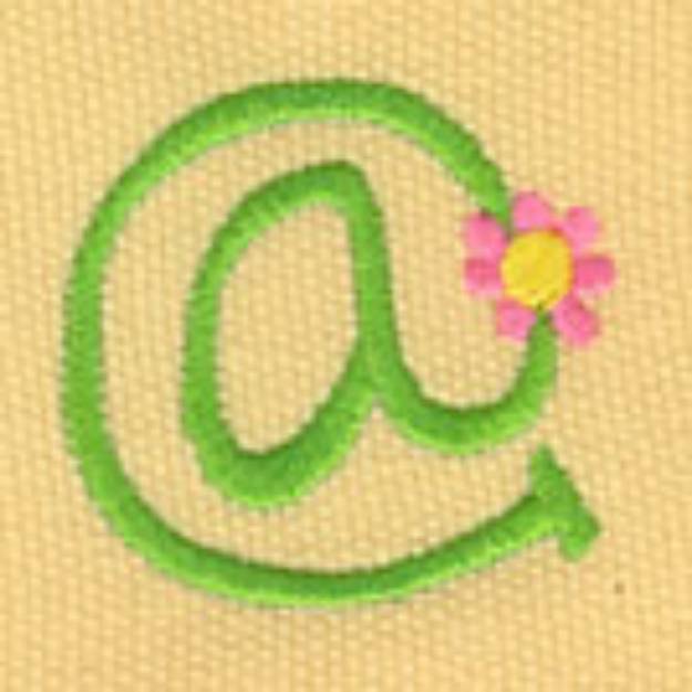 Picture of Floral @ Sign Machine Embroidery Design