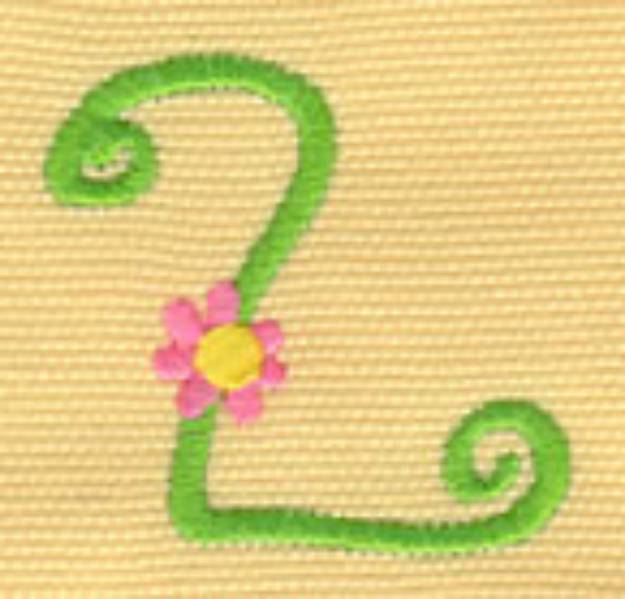 Picture of Floral Number Two Machine Embroidery Design