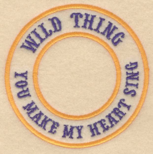 Picture of Wild Thing Machine Embroidery Design