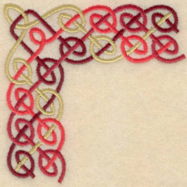 Picture of Four Strand Corner Machine Embroidery Design