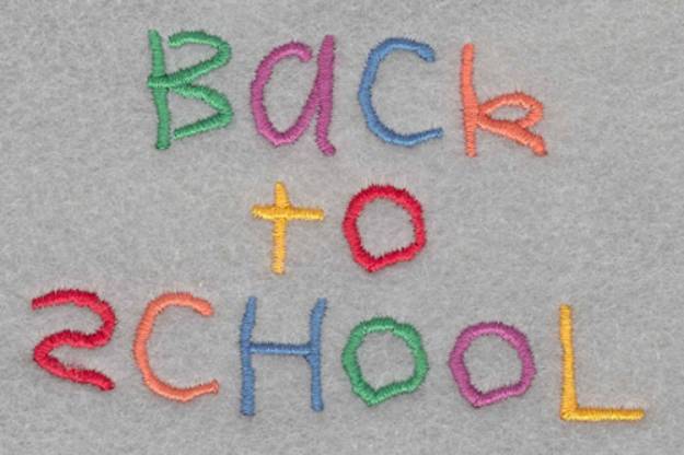 Picture of Back To School Machine Embroidery Design