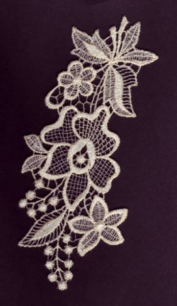 Picture of Lace Floral Swag Machine Embroidery Design