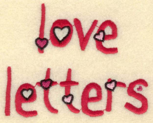 Picture of Love Letters Machine Embroidery Design