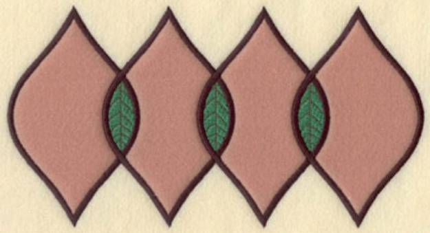 Picture of Four Leaf Large Machine Embroidery Design