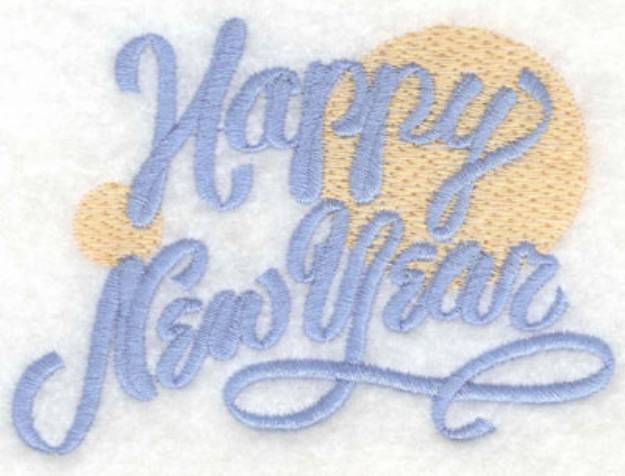 Picture of Happy New Year Machine Embroidery Design