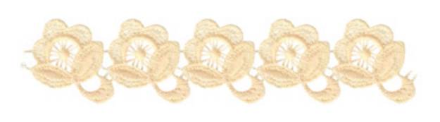 Picture of Vintage Lace Flowers Machine Embroidery Design