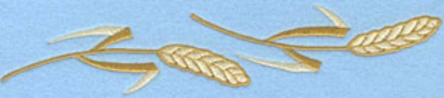 Picture of Two Wheat Sheafs Machine Embroidery Design