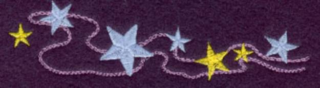 Picture of String Of Stars Machine Embroidery Design