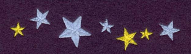 Picture of Stars Machine Embroidery Design