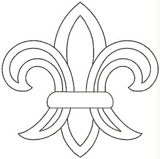 Picture of Fleur-de-lys Machine Embroidery Design