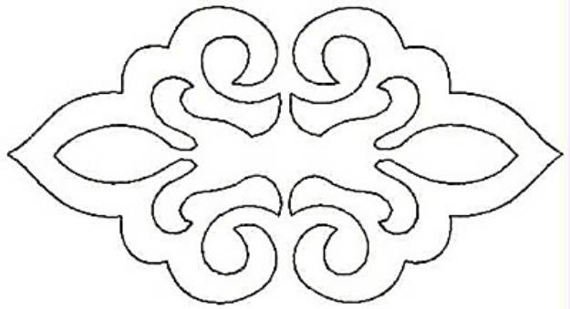 Picture of Double Fleur-de-lys Machine Embroidery Design