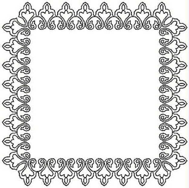 Picture of Rectangle Design Machine Embroidery Design