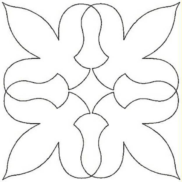 Picture of Stylized Design Machine Embroidery Design