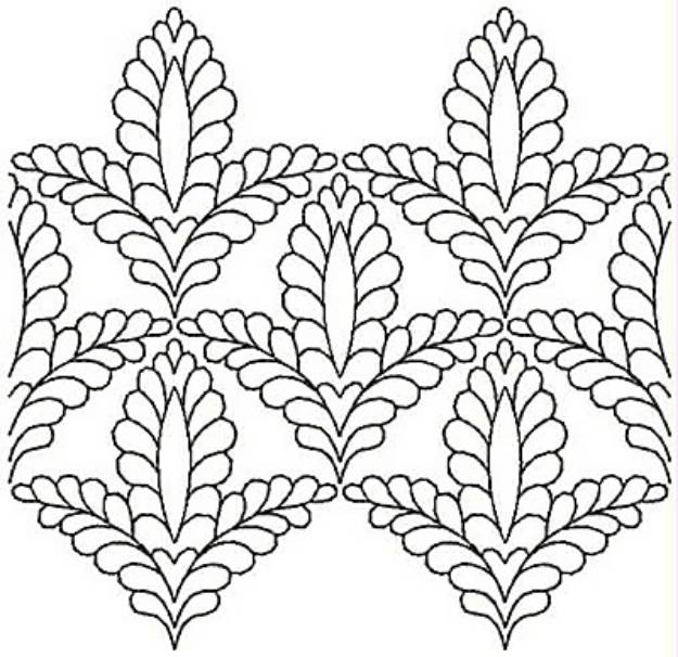 Picture of Leafy Design Machine Embroidery Design