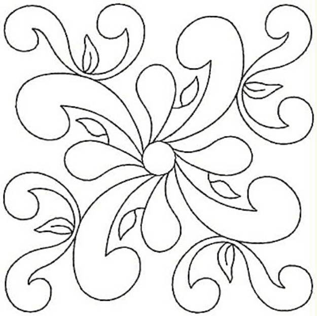 Picture of Swirl Design Machine Embroidery Design