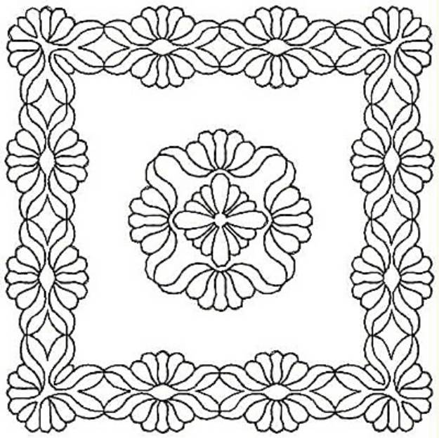 Picture of Rectangle Design Machine Embroidery Design