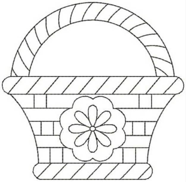 Picture of Basket Design Machine Embroidery Design