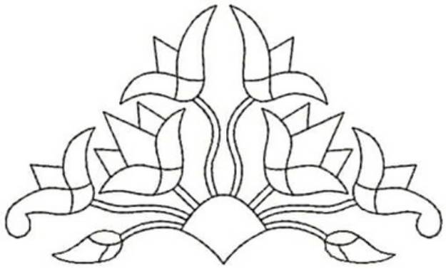 Picture of Floral Design Machine Embroidery Design