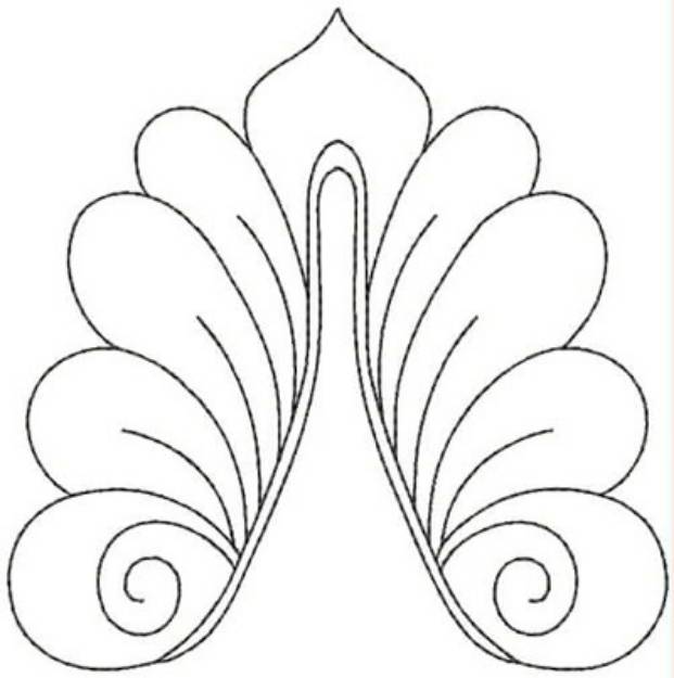 Picture of Swirly Design Machine Embroidery Design