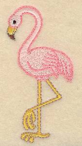 Picture of Flamingo Machine Embroidery Design