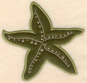 Picture of Starfish Applique Machine Embroidery Design