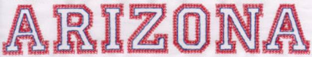 Picture of Arizona Machine Embroidery Design