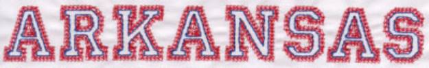 Picture of Arkansas Machine Embroidery Design