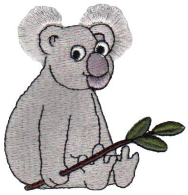 Picture of Fringe Koala Bear Machine Embroidery Design