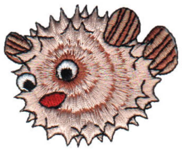 Picture of Puffer Fish Machine Embroidery Design