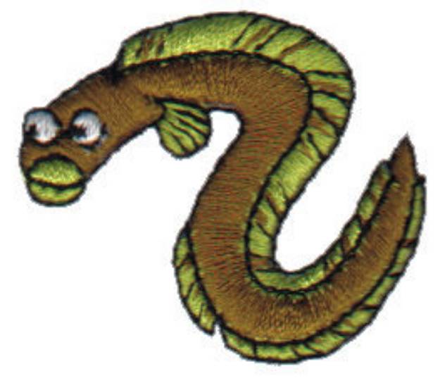 Picture of Eel Machine Embroidery Design