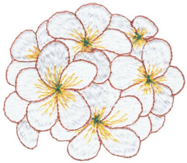 Picture of Tropical Posy Machine Embroidery Design