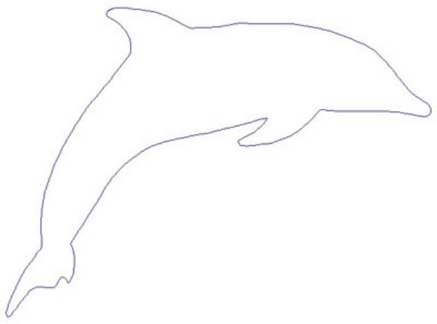 Picture of Dolphin Machine Embroidery Design