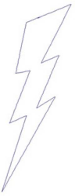 Picture of Lightning Machine Embroidery Design