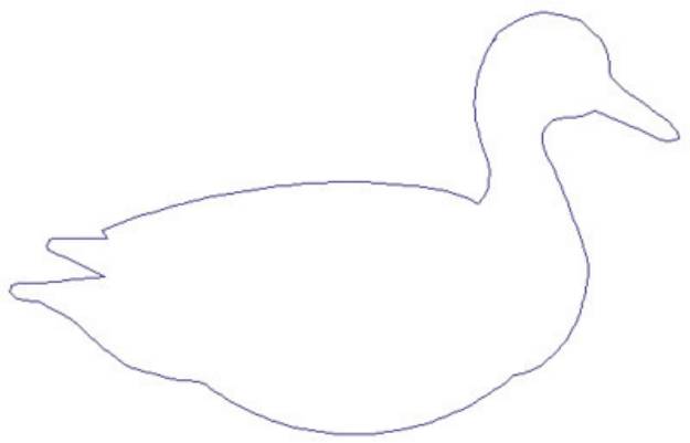 Picture of Duck Machine Embroidery Design