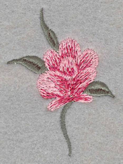 Picture of Single Rose Machine Embroidery Design