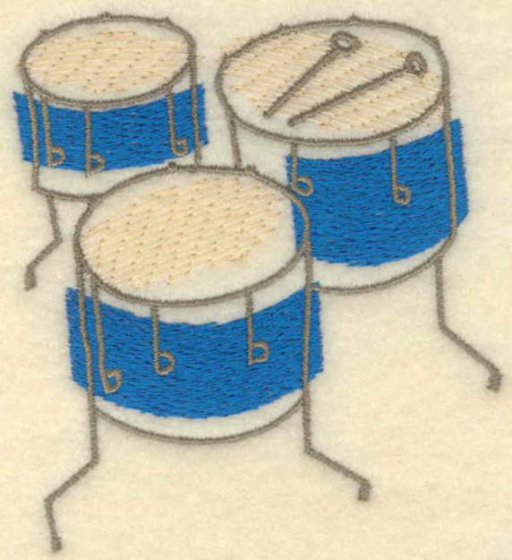 Picture of Drums Machine Embroidery Design