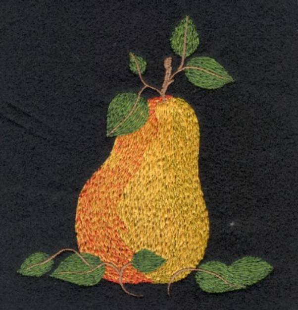 Picture of Pear Machine Embroidery Design