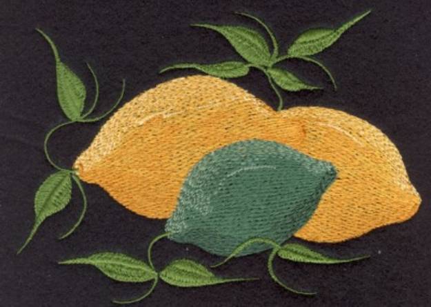 Picture of Lemons Machine Embroidery Design