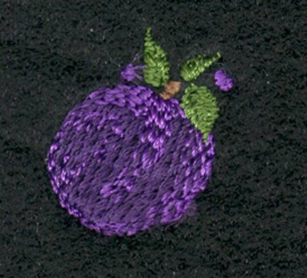 Picture of Plum Machine Embroidery Design