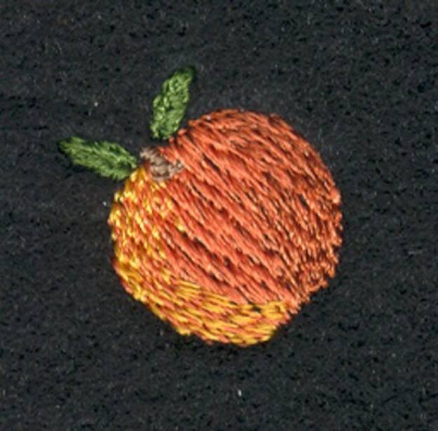 Picture of Peach Machine Embroidery Design