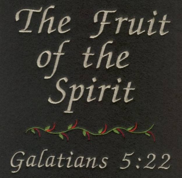 Picture of Galatians 5:22 Machine Embroidery Design