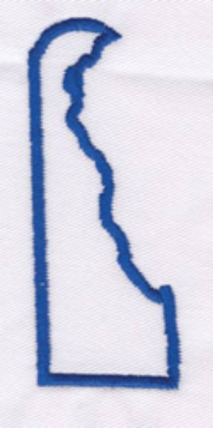 Picture of Delaware Outline Machine Embroidery Design