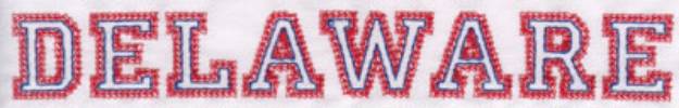 Picture of Delaware Machine Embroidery Design